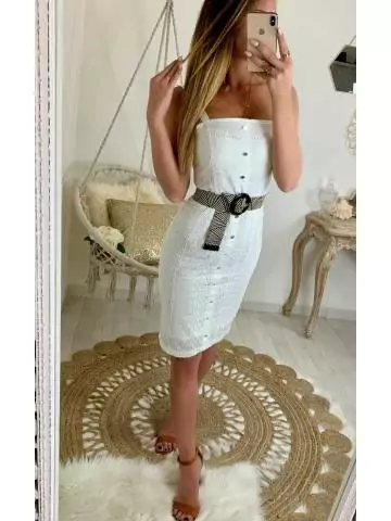 MyLookFeminin,Ma jolie robe blanche broderie et col droit29 € Vêtements Mode femme fashion