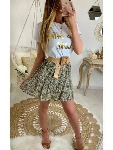 MyLookFeminin,Ma jolie jupe imprimée black/beige "motif gold"23 € Vêtements Mode femme fashion