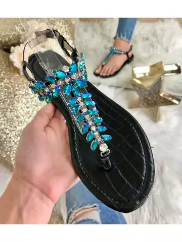 MyLookFeminin,Mes sandales "so diamond blue" 13 € Mode Femme
