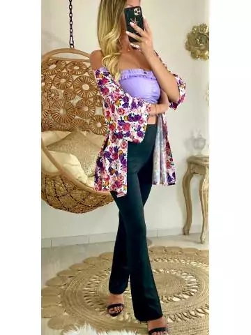 MyLookFeminin,Mon gilet kimono jolies fleurs colorées19 € Vêtements Mode femme fashion