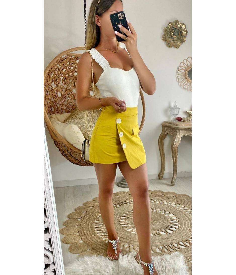 Mustard Skirt | DressedUpGirl.com