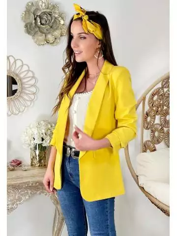 MyLookFeminin,Mon joli Blazer yellow "so chic"27 € Vêtements Mode femme fashion