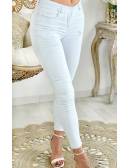 My Look Féminin Mon jeans blanc used,prêt à porter pour femme