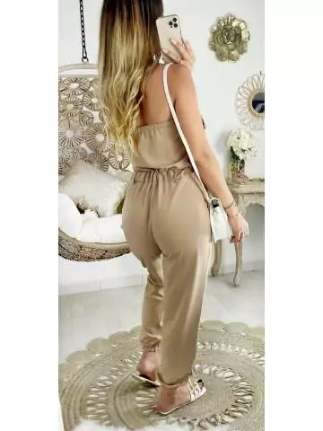 MyLookFeminin,Ma combi pantalon bustier fluide beige et pantalon resserré25 € Vêtements Mode femme fashion
