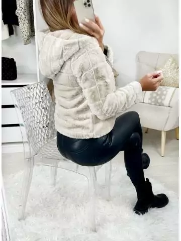 MyLookFeminin,Blouson loose beige "doudou"39 € Vêtements Mode femme fashion
