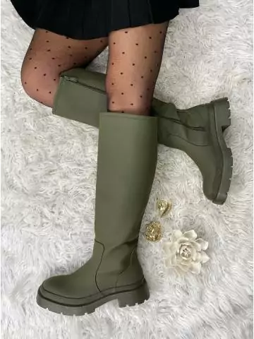 MyLookFeminin,Mes bottes kaki Mate "semelle crantée"36 € Vêtements Mode femme fashion
