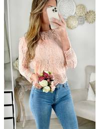 Ma blouse rose "Jolies Broderies anglaises "