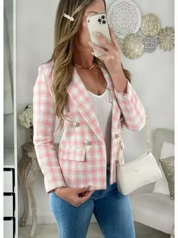 MyLookFeminin,Mon superbe blazer Pink Tweed 17 € Mode Femme