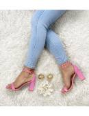 MyLookFeminin,Mes jolies sandales à talon " Pink & Gold" 13 € Mode Femme