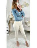 MyLookFeminin,Ma veste en jeans courte "style perfecto & boutons dorés" 18 € Mode Femme