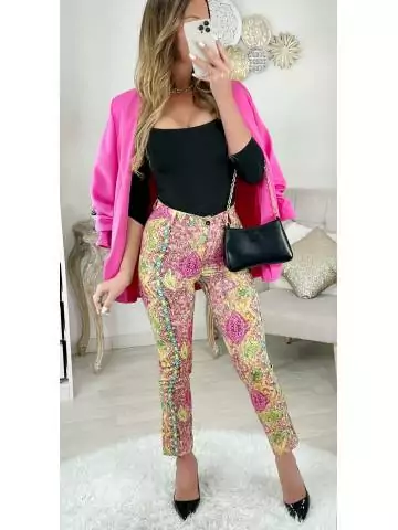 MyLookFeminin,Mon pantalon droit "Pink Cachemire"22 € Vêtements Mode femme fashion