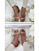 MyLookFeminin,Mes jolies sandales à talon " beige & talon carré" 13 € Mode Femme
