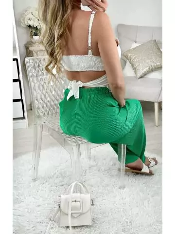 MyLookFeminin,Mon pantalon vert "Wide Legs"19 € Vêtements Mode femme fashion