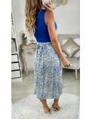 MyLookFeminin,Ma jupe effet portefeuille & volants "So blue print"22 € Vêtements Mode femme fashion