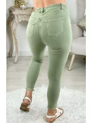 MyLookFeminin,Mon Jeans kaki taille moyenne "so basic"27 € Vêtements Mode femme fashion