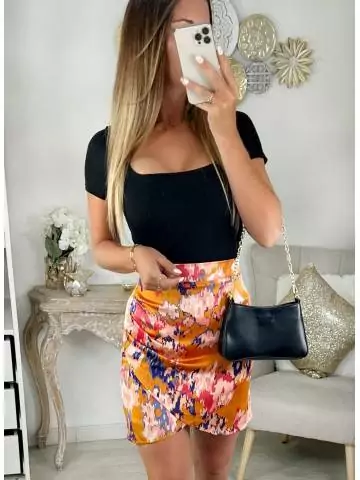 MyLookFeminin,Ma jupe drapée orange "coup de coeur"25 € Vêtements Mode femme fashion