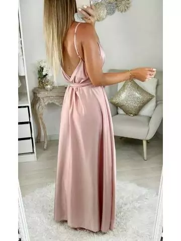 MyLookFeminin,Ma jolie robe longue satinée & fendue "Pink coup de coeur"29 € Vêtements Mode femme fashion