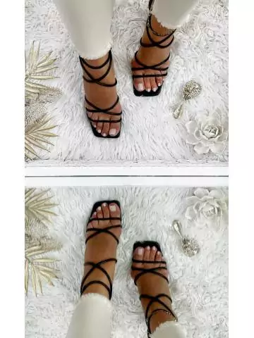 MyLookFeminin,Mes jolies sandales à talon style lacet " black"24 € Vêtements Mode femme fashion