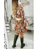 MyLookFeminin,Ma robe fluide col chemisier "Autumn Print"29 € Vêtements Mode femme fashion