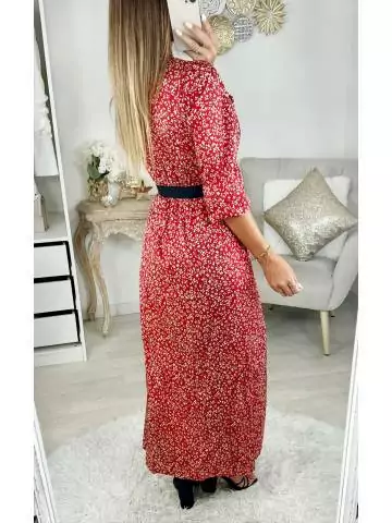 MyLookFeminin,Ma jolie robe longue & fendue "Red liberty "27 € Vêtements Mode femme fashion