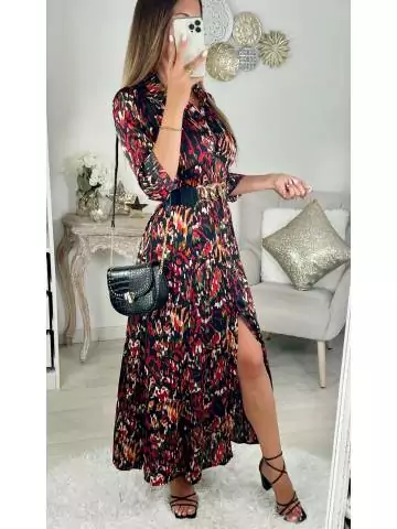 MyLookFeminin,Ma robe longue & boutonnée "Fall print"31 € Vêtements Mode femme fashion