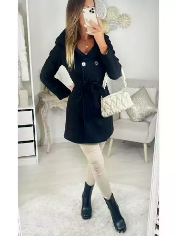 MyLookFeminin,Mon manteau en lainage black & hood29 € Vêtements Mode femme fashion
