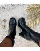My Look Féminin Mes bottines Noires "Bout carré",prêt à porter pour femme