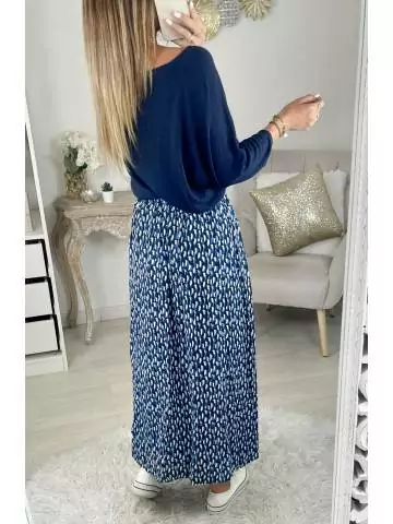 MyLookFeminin,Ma jupe longue fendue "Blue & White Print"26 € Vêtements Mode femme fashion