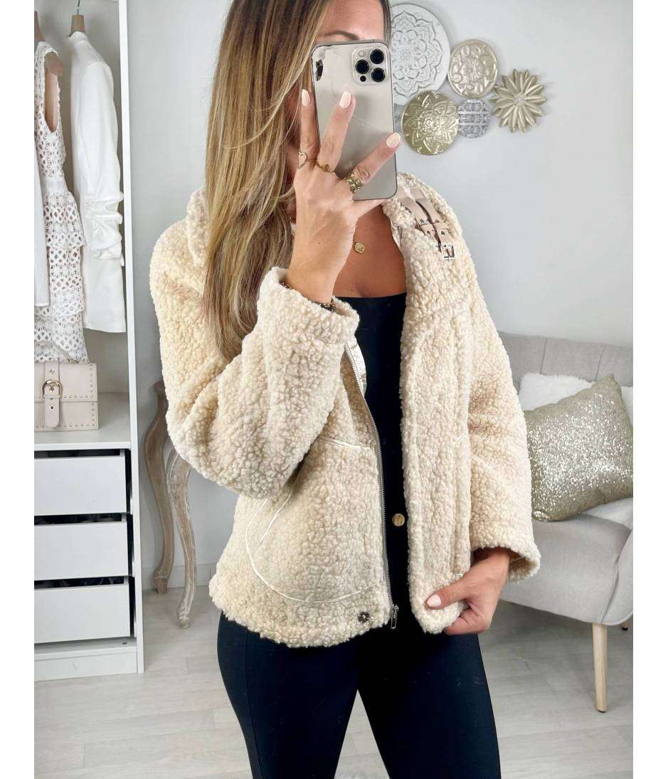 MyLookFeminin,Mon manteau beige "doudou"39 € Vêtements Mode femme fashion