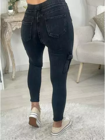 MyLookFeminin,Mon jeans Used Black "cargo"28 € Vêtements Mode femme fashion
