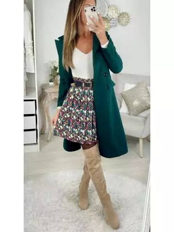 MyLookFeminin,Ma jolie jupe plissée "little flowers"18 € Vêtements Mode femme fashion