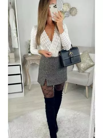 MyLookFeminin,Ma jolie jupe short "pied de poule"27 € Vêtements Mode femme fashion