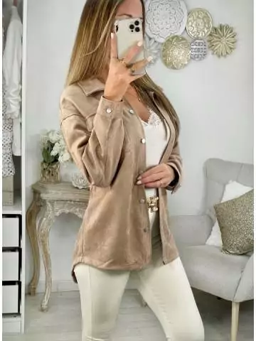 MyLookFeminin,Ma Surchemise loose style daim caramel29 € Vêtements Mode femme fashion