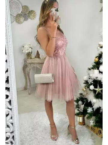 MyLookFeminin,Ma superbe robe rose en tulle "Pink broderie"29 € Vêtements Mode femme fashion