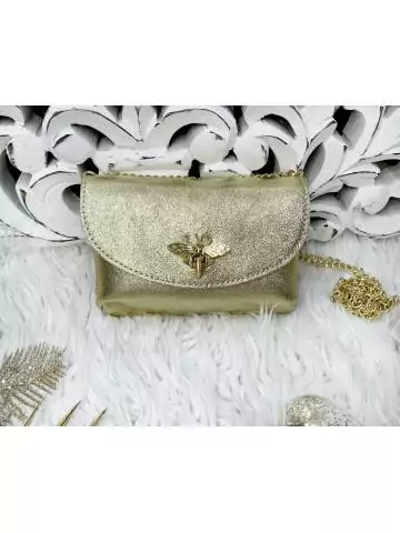 Mon Petit sac style cuir "Gold & Bee"
