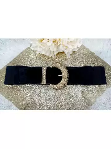 Ma ceinture style cuir élastique " boucle gold"