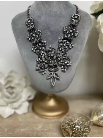 MyLookFeminin,Mon joli collier de princesse "Grey & Diam's",prêt à porter mode femme