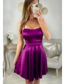 MyLookFeminin,Ma superbe robe satinée purple "dos lacet"28 € Vêtements Mode femme fashion