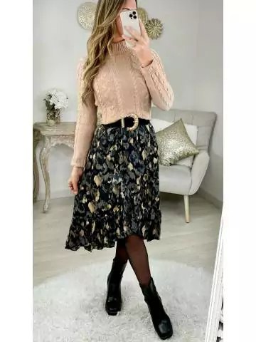MyLookFeminin,Ma robe asymétrique cache cœur & volants " autumn touch"29 € Vêtements Mode femme fashion