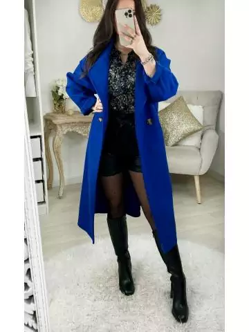 MyLookFeminin,Mon manteau long et loose "Bleu roi"34 € Vêtements Mode femme fashion