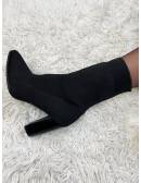 My Look Féminin Mes bottines style chaussettes noires à talons,prêt à porter pour femme