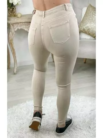 MyLookFeminin,Mon jeans beige "basic slim"28 € Vêtements Mode femme fashion
