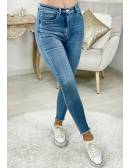 MyLookFeminin,Mon Jeans slim bleu " bas used"28 € Vêtements Mode femme fashion