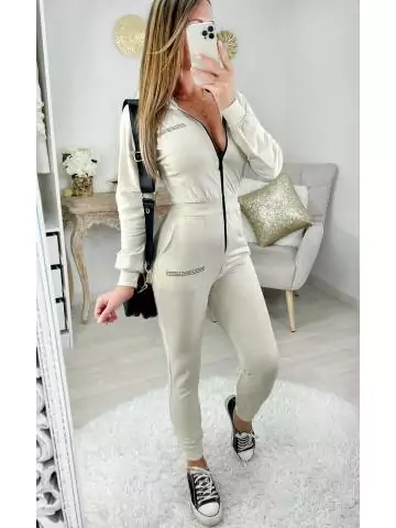 MyLookFeminin,Ma superbe combi pantalon "beige & zip"26 € Vêtements Mode femme fashion