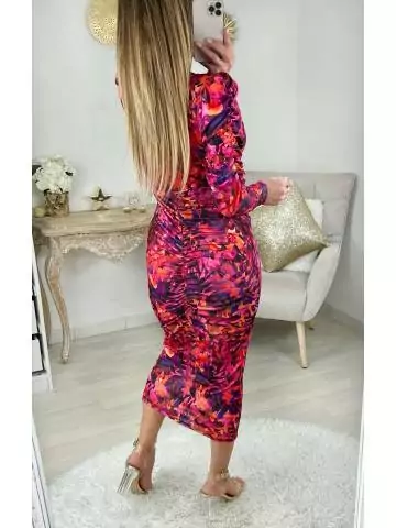 MyLookFeminin,Ma robe cache cœur froncée " blurry flowers"27 € Vêtements Mode femme fashion