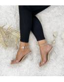 My Look Féminin| Mes jolies sandales à talons "Gold & transparent",prêt à porter pour femme