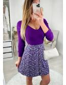 My Look Féminin Ma jupe boutonnée " purple spring",prêt à porter pour femme