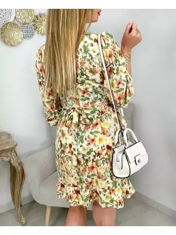 My Look Féminin| Ma robe portefeuille "spring flowers",prêt à porter pour femme