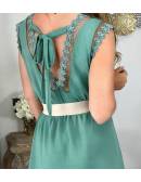 My Look Féminin Ma petite robe verte "épaules dentelle",prêt à porter pour femme