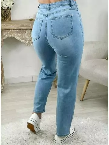 MyLookFeminin,Mon jeans taille haute bleu ciel " wide legs",prêt à porter mode femme